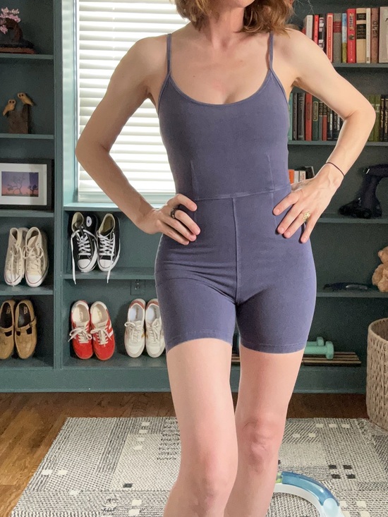 aerie Pants - aerie Dusty Blue/Purple Unitard NWOT